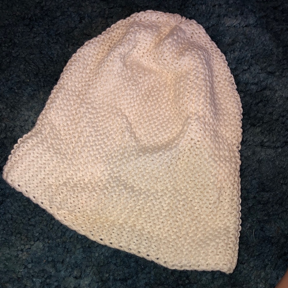 white beanie